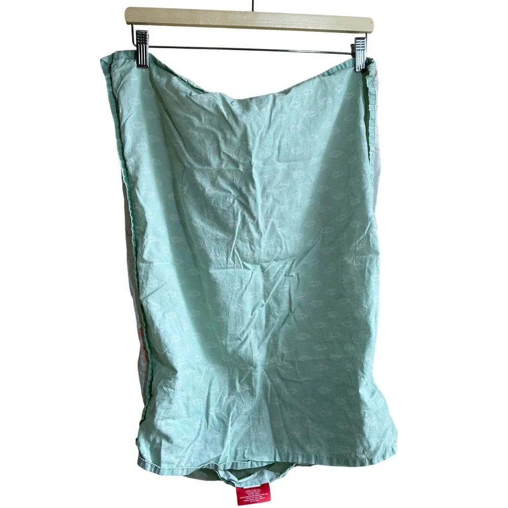 Opalhouse Peacock Bird Cage Pillowcase 22x18 Mint Green Cotton Bedding
